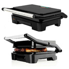 Grill Sanduicheira Mallory Chefpro 900w Black Inox Antiaderen