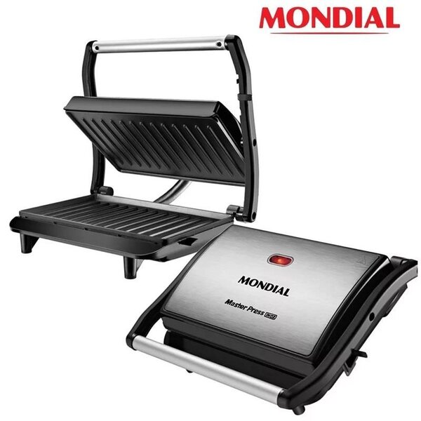 Grill Sanduicheira Mondial Master Press 1000w Inox Antiaderen