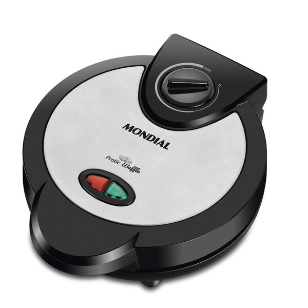 Grill Waffle Mondial 1200 Watts Chapas Antiaderentes - Gw-01