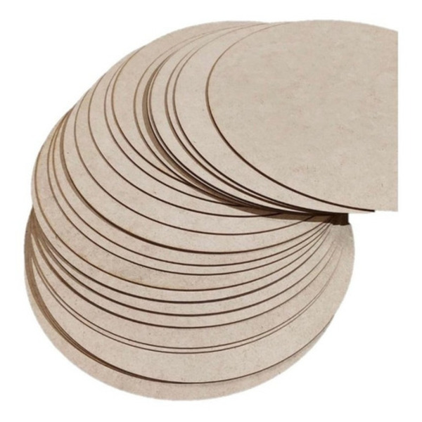 Grupo Com 40 Unid  Redondo  Base Mdf