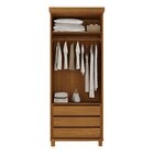 Guarda- Roupa Ibiza 2 Portas - 100% Madeira  Mogno Mel