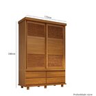 Guarda- Roupa Veneziana 2 Portas De Correr -100% Madeira  Mog