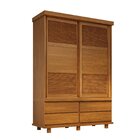 Guarda- Roupa Veneziana 2 Portas De Correr Madeira Maciça Mog