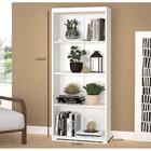 Guarda Livros Multiuso 4 Prateleiras Branco Para Lavanderia