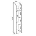 Guarda Roupa 01 Porta Modena 71000 Branco Demobile