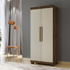 Guarda Roupa 02 Portas 02 Gavetas Master Benetil - Avelâ/off