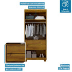 Guarda Roupa 02 Portas 02 Gavetas Master Benetil - Rovere (be