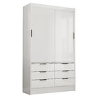 Guarda-roupa 02 Portas De Correr 06 Gavetas Sevilha Branco