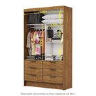 Guarda-roupa 02 Portas De Correr 06 Gavetas Sevilha Cinamomo/