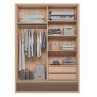 Guarda-roupa 02 Portas De Correr 4 Gavetas Mdp Volpe Wood /te