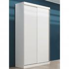 Guarda Roupa 02 Portas De Correr C/pés Branco / Branco