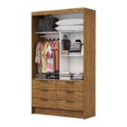 Guarda-roupa 02 Portas De Correr Com Espelho 06 Gavetas Sevil