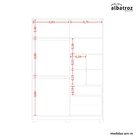 Guarda-roupa 02 Portas De Correr Com Espelhos Frizatto Cinamo