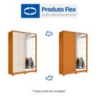 Guarda-roupa 02 Portas De Correr Com Espelhos Frizatto Cinamo