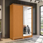 Guarda-roupa 02 Portas De Correr Com Espelhos Frizatto Cinamo