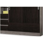 Guarda Roupa 02 Portas De Correr Onix Duo Cinza Silver Com Éb