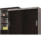 Guarda Roupa 02 Portas De Correr Onix Duo Cinza Silver Com Éb