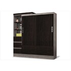 Guarda Roupa 02 Portas De Correr Onix Duo Cinza Silver Com Éb