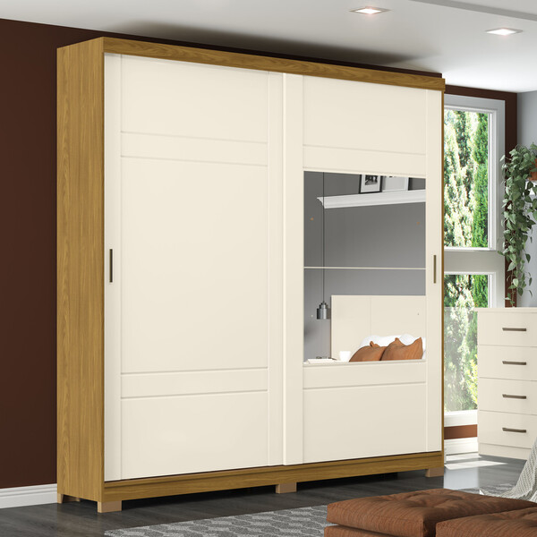 Guarda Roupa 02 Portas Deslizantes Turin Henn