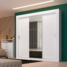 Guarda-roupa 03 Portas Com Espelho Touch Ph1708 Branco Édez M