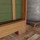 Guarda-roupa 03 Portas Deslizantes Com Espelho Fazano Nature/