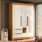 Guarda-roupa 03 Portas E 02 Gavetas Com Espelhos Vivacce Solt