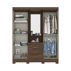 Guarda Roupa 04 Portas 03 Gavetas Nápole Henn