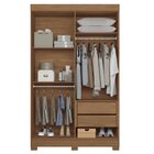 Guarda-roupa 04 Portas 2 Gavetas Com Espelho Paraná Jatobá/gr