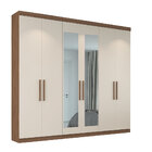 Guarda-roupa 06 Portas 02 Gavetas Internas Com Espelho Ph1707