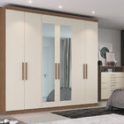 Guarda-roupa 06 Portas 02 Gavetas Internas Com Espelho Ph1707