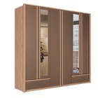 Guarda-roupa 06 Portas 5 Gavetas Com Espelho Mdp Torino Wood