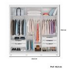 Guarda Roupa 06 Portas 5 Gavetas Honduras 06 Portas Móveis Ri