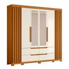 Guarda-roupa 06 Portas E 04 Gavetas Com Espelhos Doble Casal