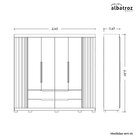 Guarda-roupa 06 Portas E 04 Gavetas Doble Casal Nature/titani