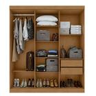 Guarda-roupa 06 Portas Easy Slim Amendoa Clean/off White