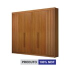 Guarda-roupa 06 Portas São Carlos Mdf, Portas Ripadas E 6 Gav