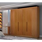 Guarda-roupa 06 Portas São Carlos Mdf, Portas Ripadas E 6 Gav
