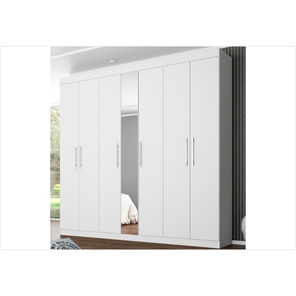 Guarda Roupa 07 Portas London Branco - Demóbile