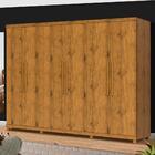 Guarda Roupa 100% Em Mdf Com 6 Portas E 4 Gavetas Madeirado A