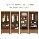 Guarda-roupa 100% Mdf 2 Portas 1 Gaveta Com Espelhos Smart Pl