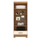 Guarda Roupa 100% Mdf 2 Portas 1 Gaveta Smart Plus Espresso M