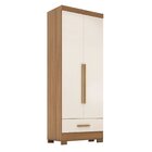 Guarda Roupa 100% Mdf 2 Portas 1 Gaveta Smart Plus Espresso M