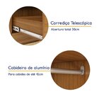 Guarda Roupa 100% Mdf 2 Portas 1 Gaveta Smart Plus Espresso M