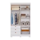 Guarda-roupa 100% Mdf 2 Portas De Correr 3 Gavetas E 6 Pés Ch