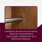 Guarda-roupa 100% Mdf 6 Portas 6 Gavetas Istambul Naturalle