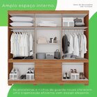 Guarda-roupa 10 Portas 3 Gavetas Parma Premium Cinamomo