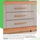 Guarda-roupa 10 Portas 3 Gavetas Parma Premium Cinamomo/off-w