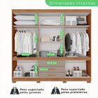 Guarda-roupa 10 Portas 3 Gavetas Parma Premium Cinamomo/off-w