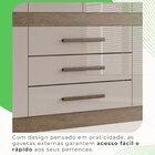 Guarda-roupa 10 Portas 3 Gavetas Parma Premium Ipê/off White