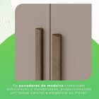 Guarda-roupa 10 Portas 3 Gavetas Parma Premium Ipê/off White